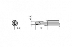 Композитный наконечник Hakko T31-02d24 Shape-2,4d