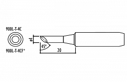 Сменный наконечник 900l-t-4c