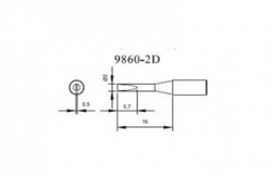 Сменный наконечник Xytronic 9860-2d