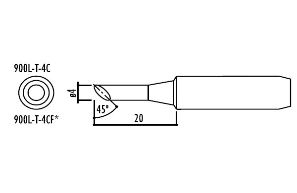 Сменный наконечник 900L-T-4CF