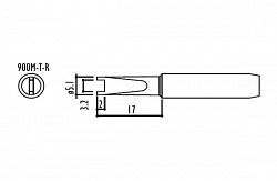 Сменный наконечник Hakko 900m-t-r