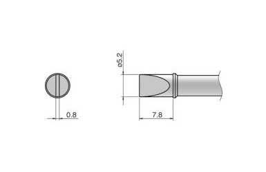 Композитный наконечник Hakko T31-03d52 Shape-5,2d