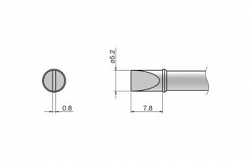 Композитный наконечник Hakko T31-03d52 Shape-5,2d